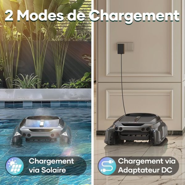 Robot Solaire Skimmer de Piscine - AIPER Charge