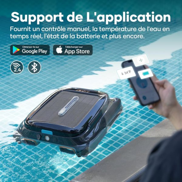 Robot Solaire Skimmer de Piscine - AIPER Fonctionnement